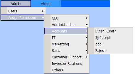 Advanced Asp Doi Menu