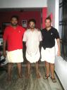 Me, Shameer, Iyad wearing mundu