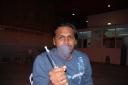 Pradeep smoking sheesha