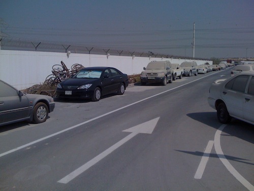 my car parked inside Dubai impound